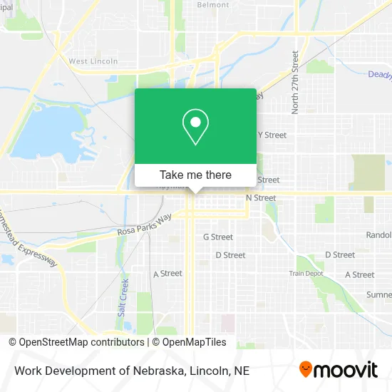 Work Development of Nebraska map