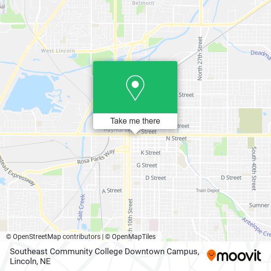 Mapa de Southeast Community College Downtown Campus