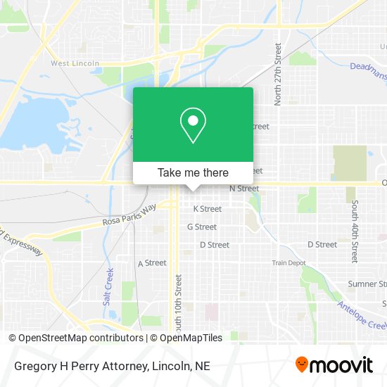 Gregory H Perry Attorney map