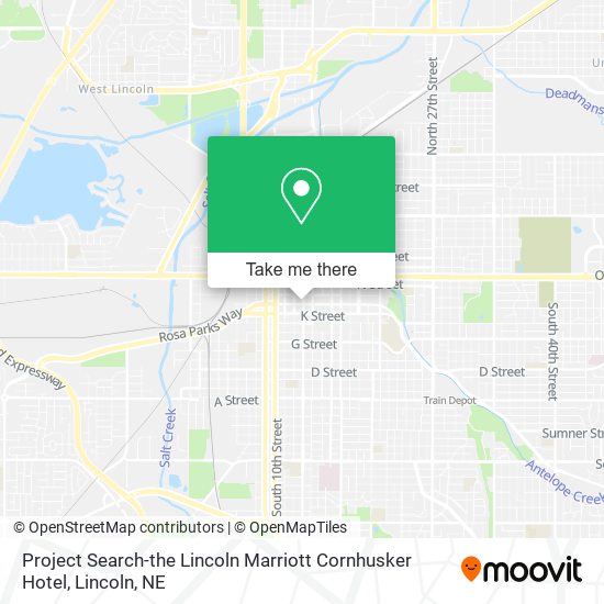 Project Search-the Lincoln Marriott Cornhusker Hotel map