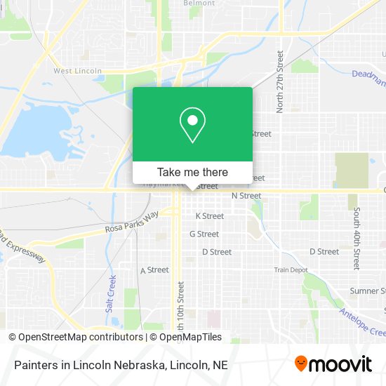 Painters in Lincoln Nebraska map