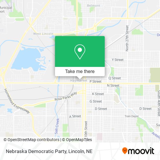 Nebraska Democratic Party map