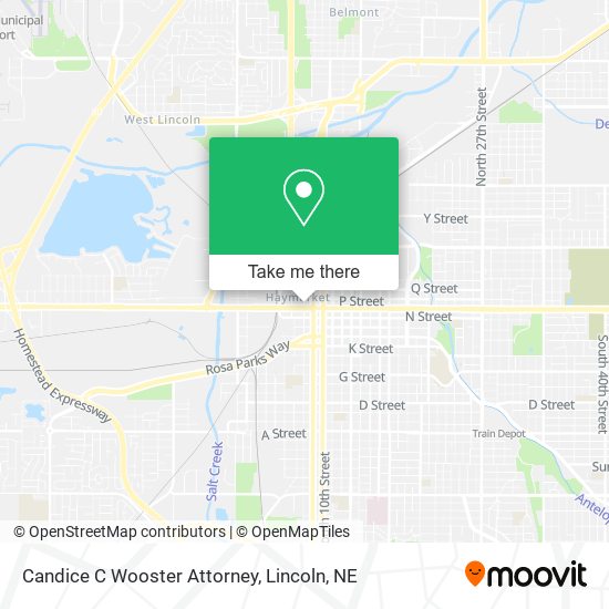 Candice C Wooster Attorney map