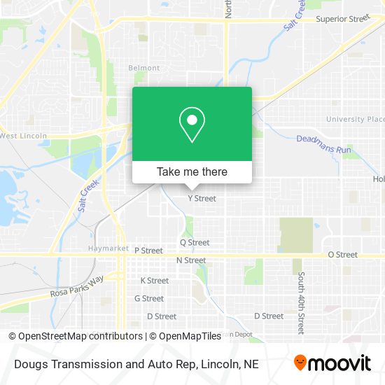 Dougs Transmission and Auto Rep map