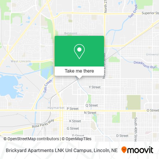 Brickyard Apartments LNK Unl Campus map