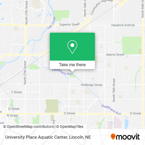 University Place Aquatic Center map