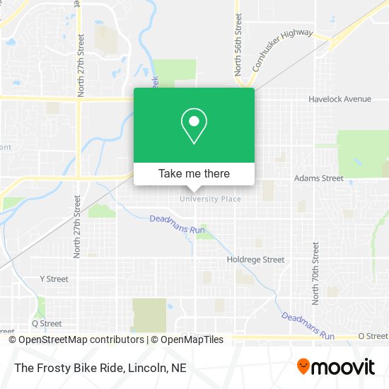 The Frosty Bike Ride map