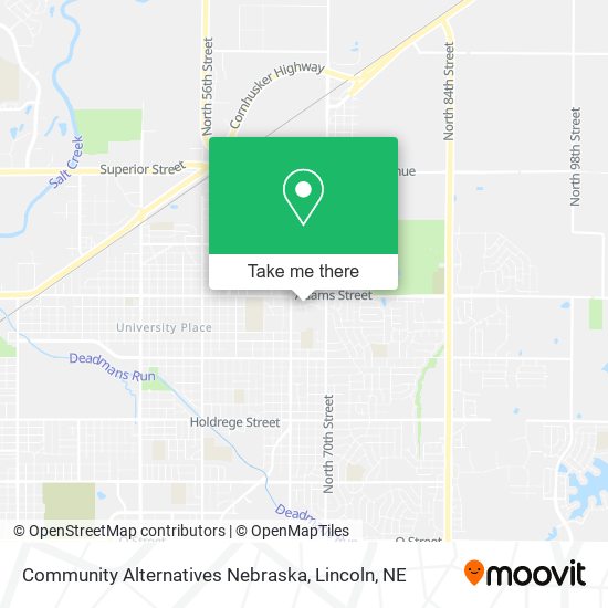 Mapa de Community Alternatives Nebraska