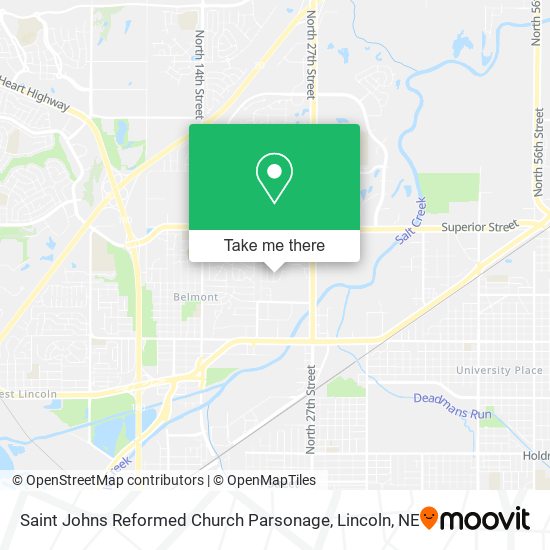 Mapa de Saint Johns Reformed Church Parsonage
