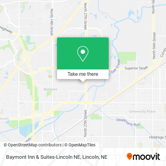 Baymont Inn & Suites-Lincoln NE map