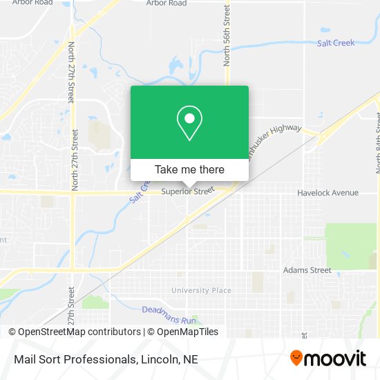 Mail Sort Professionals map