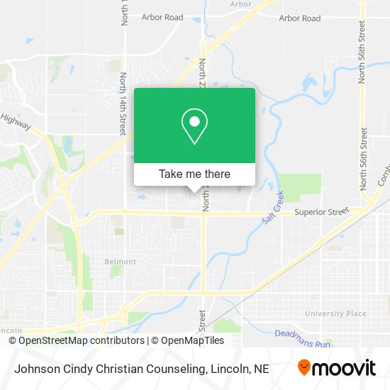 Johnson Cindy Christian Counseling map