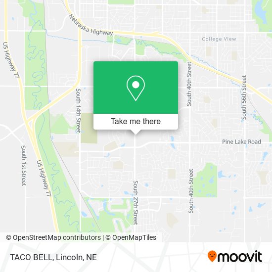 Mapa de TACO BELL