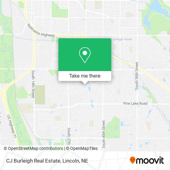 CJ Burleigh Real Estate map