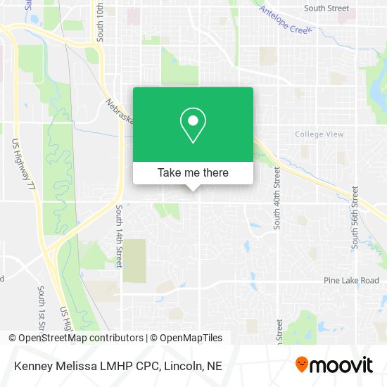 Mapa de Kenney Melissa LMHP CPC