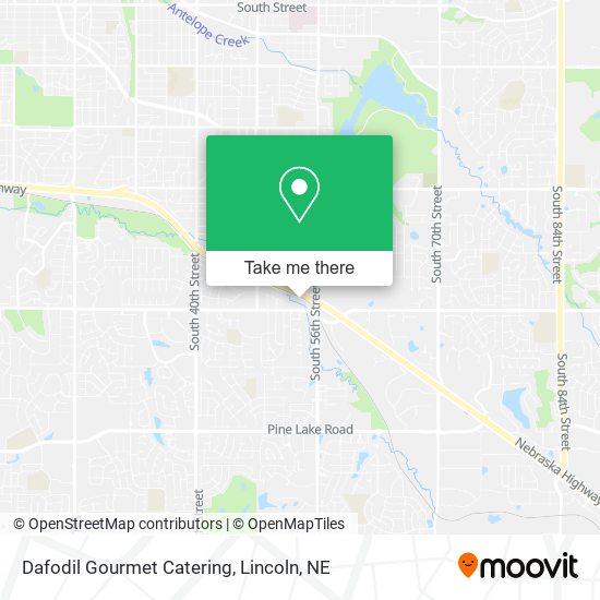 Dafodil Gourmet Catering map