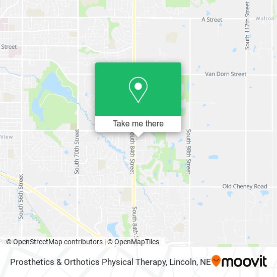 Mapa de Prosthetics & Orthotics Physical Therapy