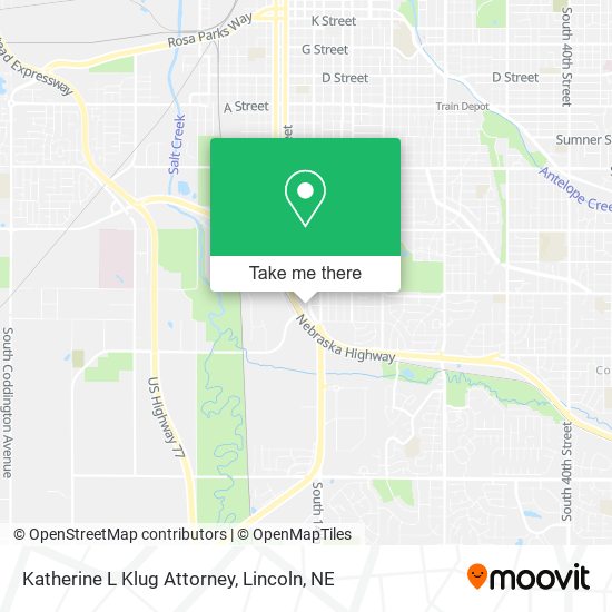 Katherine L Klug Attorney map