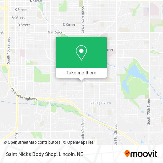 Saint Nicks Body Shop map
