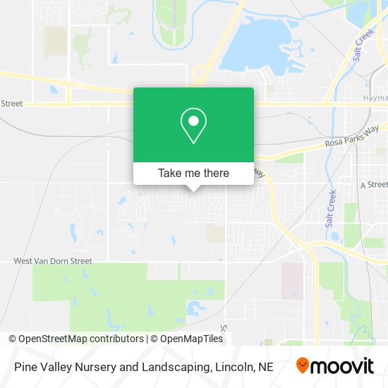 Pine Valley Nursery and Landscaping map