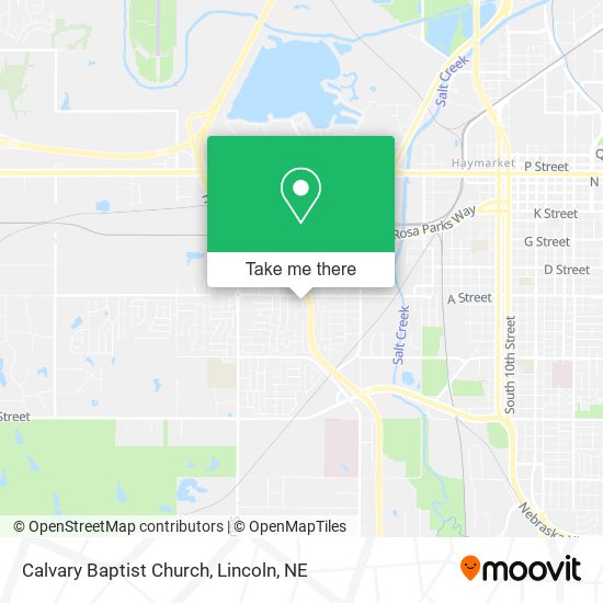 Calvary Baptist Church map