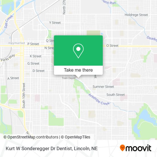 Mapa de Kurt W Sonderegger Dr Dentist