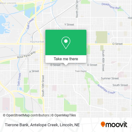 Mapa de Tierone Bank, Antelope Creek