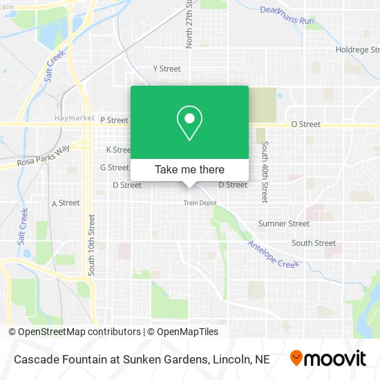 Mapa de Cascade Fountain at Sunken Gardens
