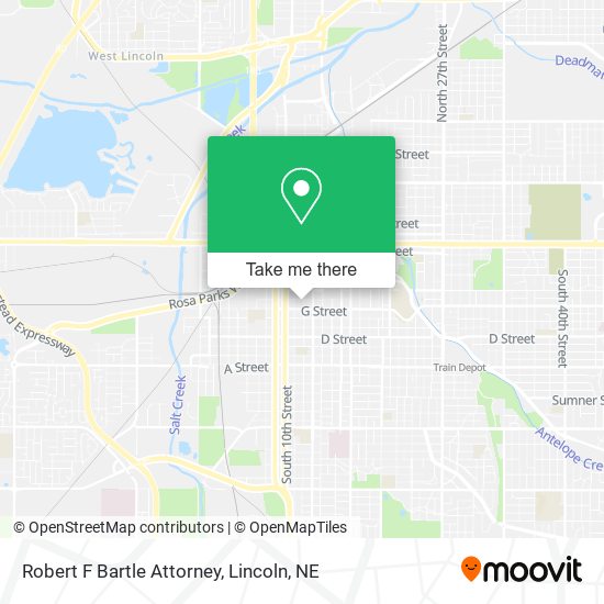 Robert F Bartle Attorney map