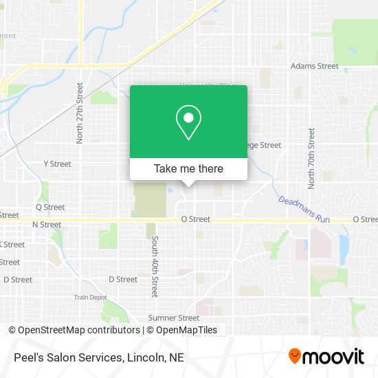 Peel's Salon Services map