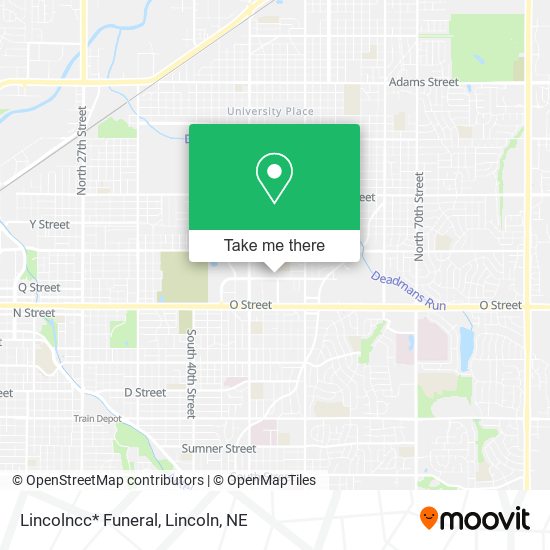 Mapa de Lincolncc* Funeral