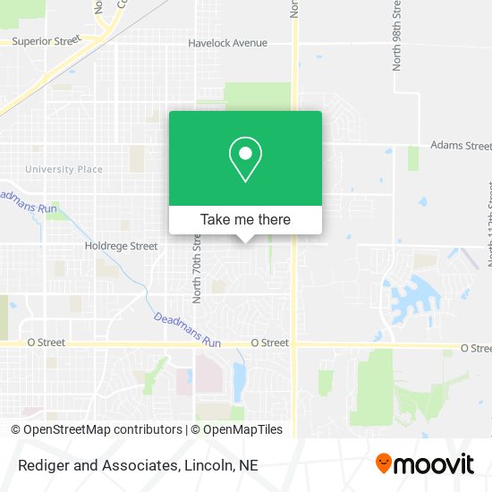 Mapa de Rediger and Associates