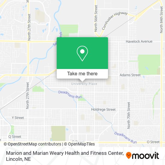 Marion and Marian Weary Health and Fitness Center map