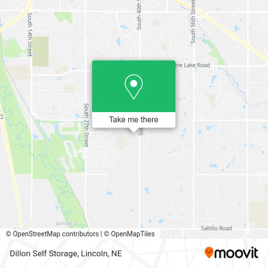Dillon Self Storage map