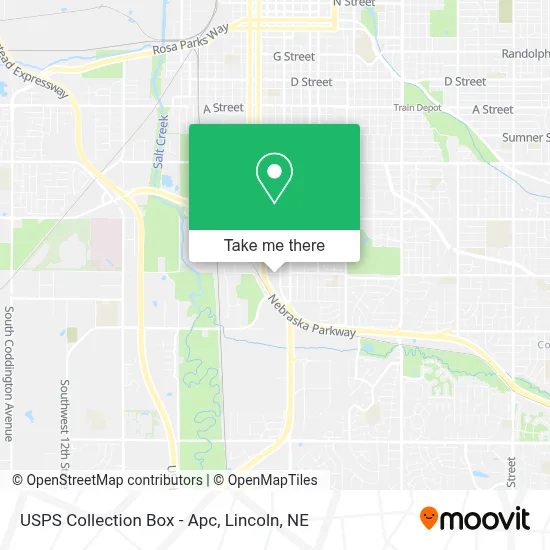 USPS Collection Box - Apc map