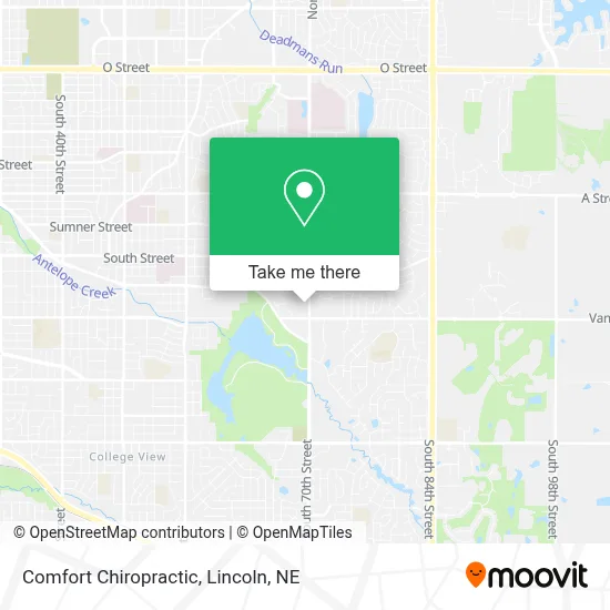 Comfort Chiropractic map