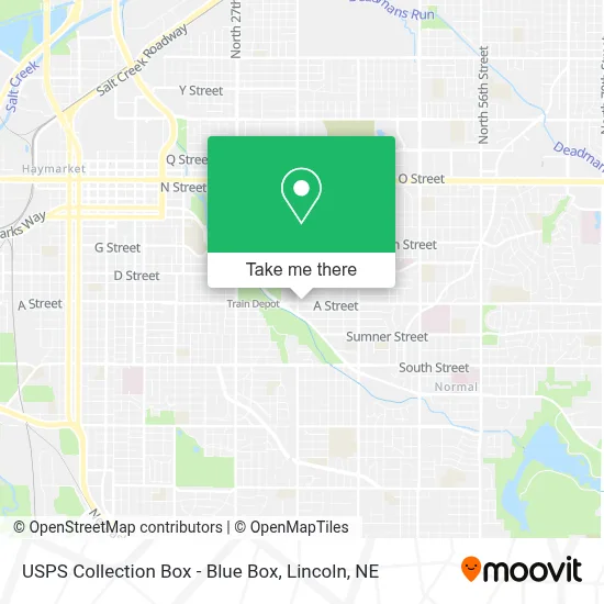 USPS Collection Box - Blue Box map