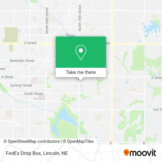 FedEx Drop Box map