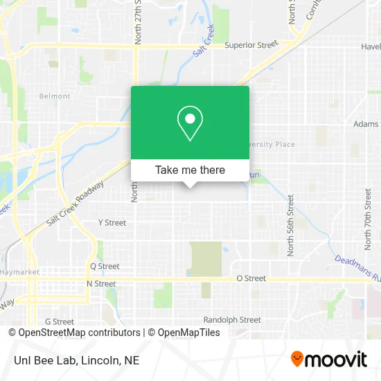 Unl Bee Lab map