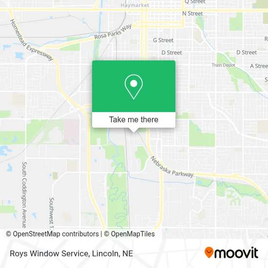 Roys Window Service map