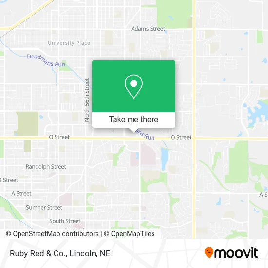 Ruby Red & Co. map