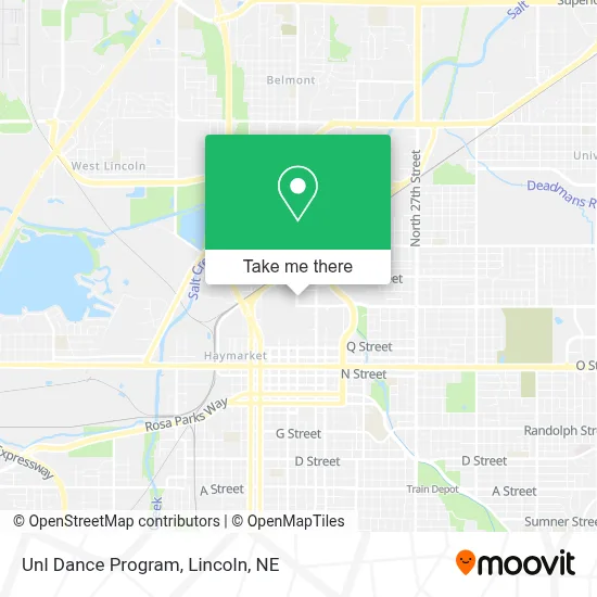 Unl Dance Program map