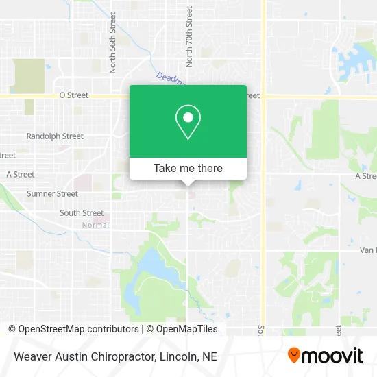 Weaver Austin Chiropractor map