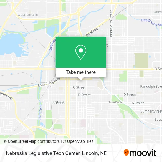 Nebraska Legislative Tech Center map