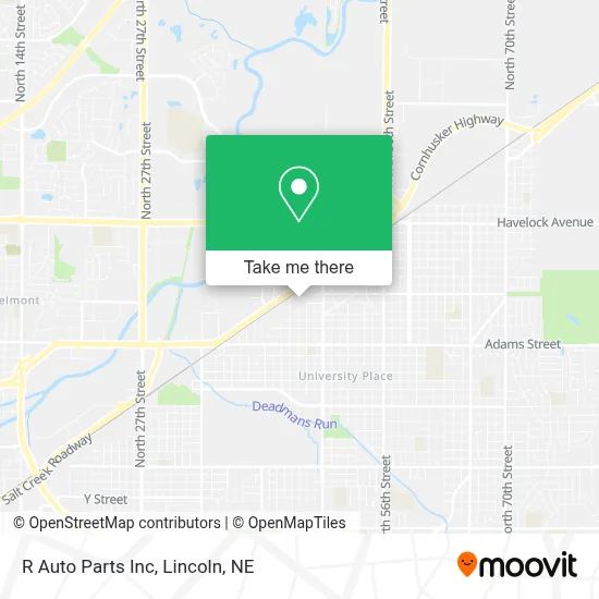 R Auto Parts Inc map