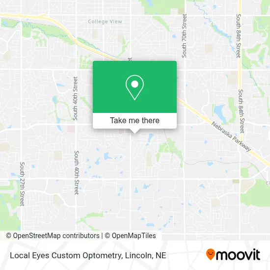Local Eyes Custom Optometry map