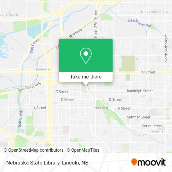Nebraska State Library map