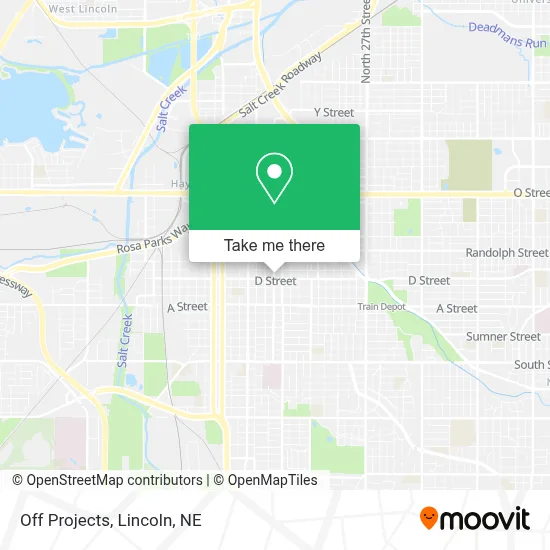 Off Projects map