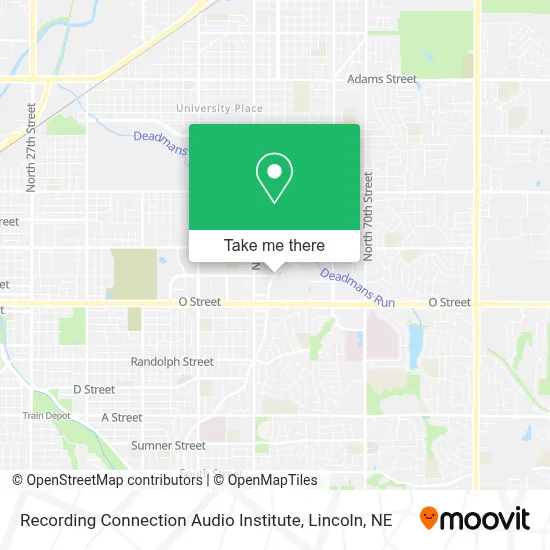 Recording Connection Audio Institute map