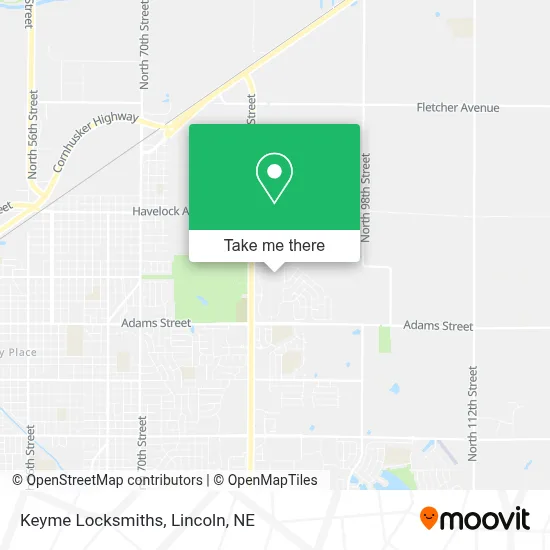 Keyme Locksmiths map